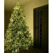 Гирлянда нить на катушке, от сети, 50м, 240LED, теплый белый/ Светодиодная LED гирлянда на елку