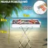 Переносной мангал барбекю гриль BARBECUE TRAY 770SS MD-008 70х30х70 см с решеткой, портативный металлический мангал