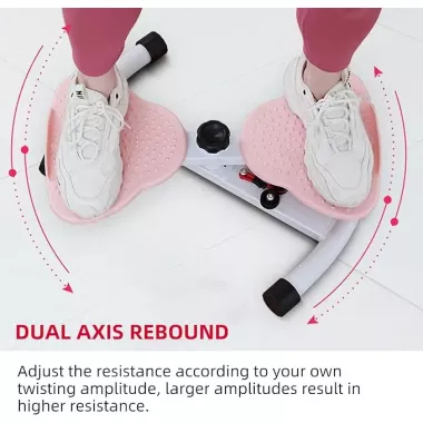 Напольный тренажер мини-степпер с эспандерами для дома (XY-016) Напольный тренажер мини-степпер с эспандерами для дома (XY-016)