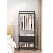 Стойка-вешалка на колесах для вещей и обуви (YH9918-3A)