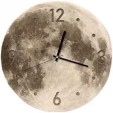 Часы настенные Луна с LED подсветкой NCH-40-40 АРАБСКИЕ+ТОЧКИ