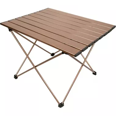 Стол раскладной для рыбалки и пикника 50х50см с чехлом Коричневый