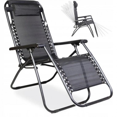 черный Садовое Кресло Шезлонг до 120 кг Cкладной Шезлонг для Дачи Zero Gravity XXL (с подстакаником) черный Садовое Кресло Шезлонг до 120 кг Cкладной Шезлонг для Дачи Zero Gravity XXL (с подстакаником)