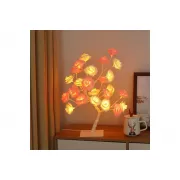 Бело-розовая Настольная светодиодная лампа / Дерево Роза / Декоративная настольная лампа для дома