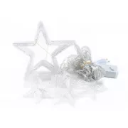 Світлодіодна гірлянда штора зорепад 138LED (гірлянда із зірками): довжина 2,5м (білий колір)