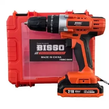 Шуруповерт аккумуляторный в чемодане BISSO B6008 21V Шуруповерт аккумуляторный в чемодане BISSO B6008 21V