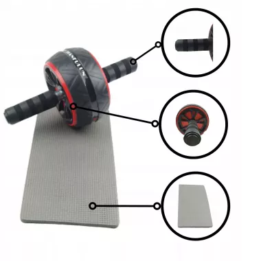 Колесо для преса JIANFULUN 151215 Red-Black / Ролик для преса