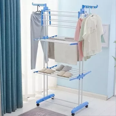Сушилка для вещей Складная сушилка для белья Garment Rack With Wheels