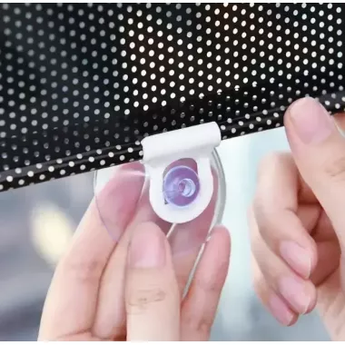 Рулонная солнцезащитная шторка на пластиковые окна 45*125 см, Черная