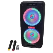 Портативная колонка Su-Kam 1010 + 2 микрофона + BT 12v220v