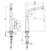 Смеситель с высоким изливом AND YLN18569-5H