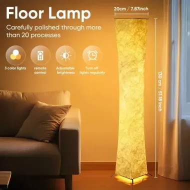 Напольная лампа с пультом дистанционного управления,20×20×130 см