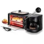 Электрическая духовка 3в1 Domotec MS-5308В Кофеварка Сковорода 9 л 4500w