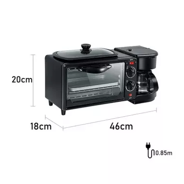 Электрическая духовка 3в1 Domotec MS-5308В Кофеварка Сковорода 9 л 4500w Электрическая духовка 3в1 Domotec MS-5308В Кофеварка Сковорода 9 л 4500w