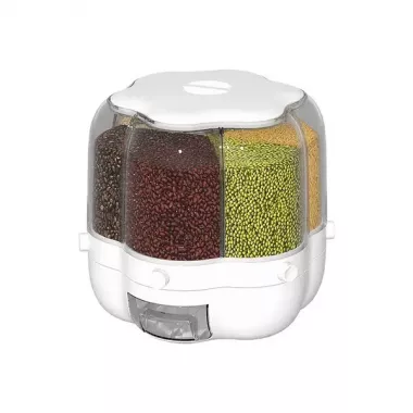 Фигурный органайзер для круп с дозатором 8 л Фигурный органайзер для круп с дозатором 8 л