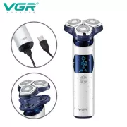 Электробритва VGR V-328 - роторная, водонепроницаемая, LED-дисплей, беспроводная