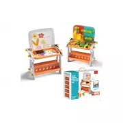 Детский стол 4в1 B8020 / магнитная доска для рисования, конструктор с блоков, стол