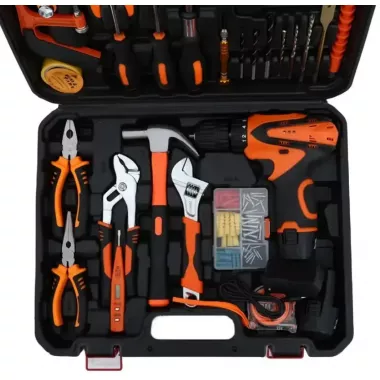 Профессиональный дрель-шуруповерт аккумуляторный с набором инструментов 102 предмета Профессиональный дрель-шуруповерт аккумуляторный с набором инструментов 102 предмета