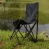 Розкладний стілець туристичний для кемпінгу 42х41х72 см з кишенею Чорний