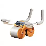 Тренажер для пресса / Колесо для спорта / Ролик для пресса с возвратным механизмом Синяя