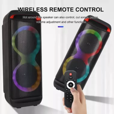 Беспроводная караоке-колонка с двумя микрофонами SPS ZQS8288