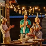 Светодиодная гирлянда 10 метров, 25 LED, статический режим, питание 220В