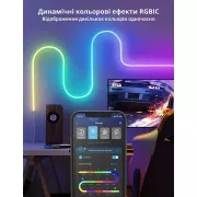 Умная гибкая LED Neon RGB лента-шланг 3 метров от USB управление режимами с телефона,Bluetooth приложение,пульт