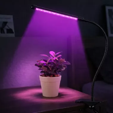 Светодиодная фитолампа Grow Light для выращивания растений, рассады Полный спектр 1 голова Светодиодная фитолампа Grow Light для выращивания растений, рассады Полный спектр 1 голова