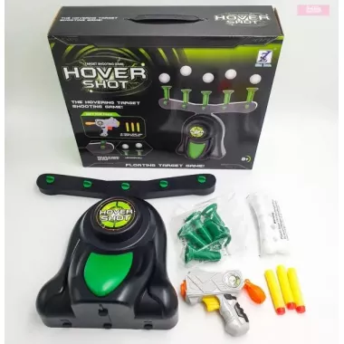 Воздушный тир детский игровой набор Hover Shot Стрельба по парящим шарикам летающие мишени