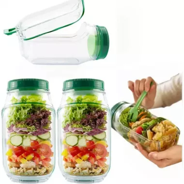 Ланч бокс у формі банки з герметичною кришкою