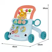 Детские ходунки-каталка с развивающим центром – первые шаги с радостью и пользой голуой