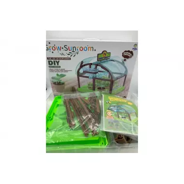 Игровой набор теплица для выращивания растений с семенами и капельным поливом Home made plant GREEN Игровой набор теплица для выращивания растений с семенами и капельным поливом Home made plant GREEN