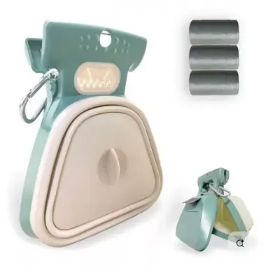 Набор для собак Pet Toilet – поводок с контейнером и совком для уборки, одноразовые пакеты в комплекте