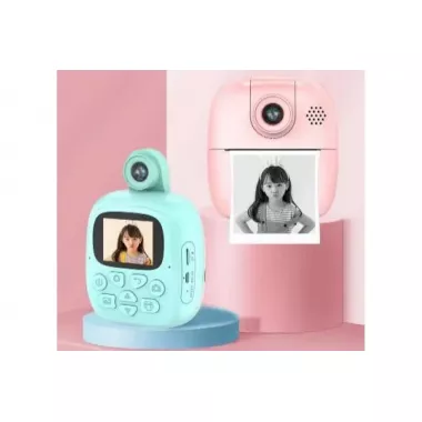 Розовый Фотоаппарат детский M4 для моментальной печати