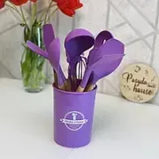 Набор кухонных принадлежностей силиконовый Kitchen Set RB-2239 красный (12 предметов)