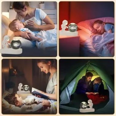 Хрустальный 3D ночник Астронавт