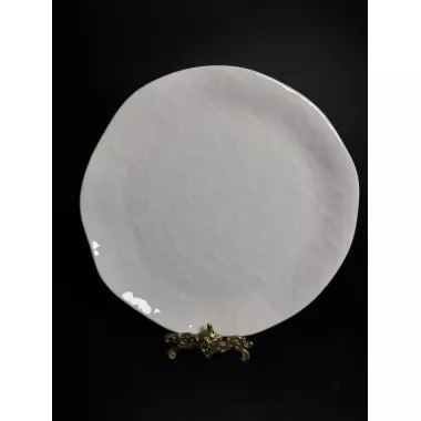 Декоративная фарфоровая тарелка с рельефной поверхностью 26 см