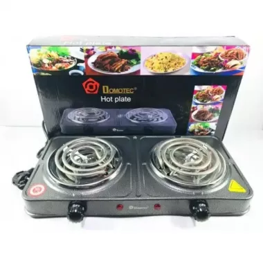 Електроплита спіральна на 2 конфорки Domotec MS-5802