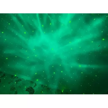 Astronaut Проектор галактики лазерний Астронавт-космонавт, зоряне небо на стелі з пультом Білий