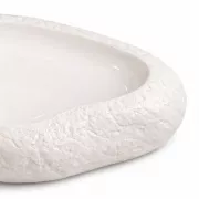 Керамическое блюдо с фактурным дизайном 31х23 см