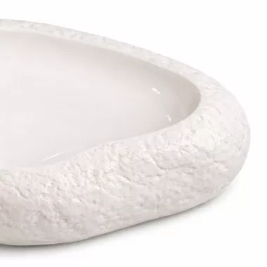 Керамическое блюдо с фактурным дизайном 31х23 см Керамическое блюдо с фактурным дизайном 31х23 см