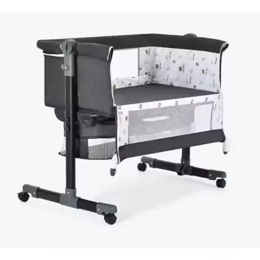 Детская складная кроватка с режимом люльки и москитной сеткой (D508)