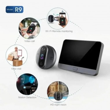 Видеодомофон Tuya Smart Video Doorbell ED-300PA / Дверной беспроводной звонок Wi-Fi с ИК-подсветкой и датчиком движения