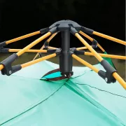 Автоматичний 3х місний намет з навісом 210х150х125 / Намет для кемпінгу на два входи