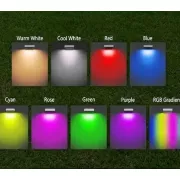 Світильник садовий rgb, вуличний настінний світильник / водонепроникний MULTI