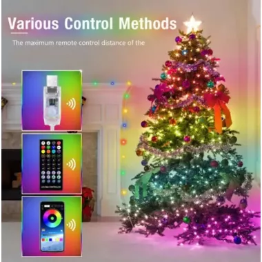 Гірлянда вуличні вогні 3M Smart Bluetooth App Control світлодіодна LED