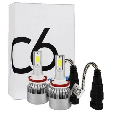 Комплект LED ламп C6 HeadLight H11 / Світлодіодні автомобільні LED лампи C6 H11