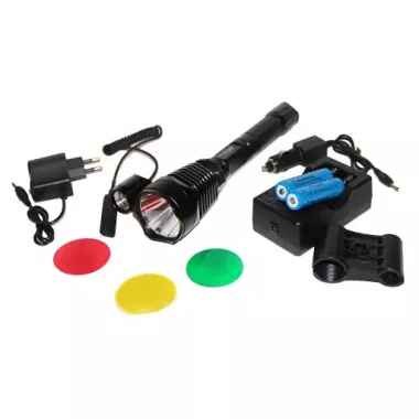 Світлодіодний ліхтар BL-2800-T6 50000W, тактичний ліхтар, ліхтар із кнопкою Світлодіодний ліхтар BL-2800-T6 50000W, тактичний ліхтар, ліхтар із кнопкою