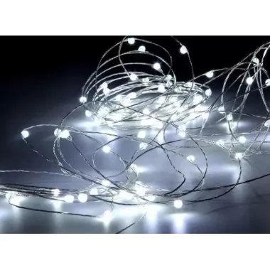 Гирлянда роса нить светодиодная 3 м на батарейках для дома