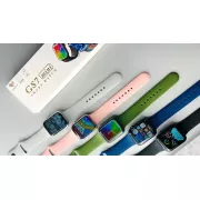 синий Смарт-часы Smart Watch GS7 MINI 41 мм, Фитнес часы с тонометром и пульсоксиметром